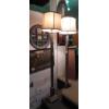 Image 1 : 2nd  Of Two (2) Offered - 60" Tall Brushed Steel Floor Lamp With 12 x 14 x 10 Inch Shade - Exc Condi