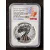 Image 1 : NGC Enhanced Reverse Proof 70 Graded 2019-W Pride of Two Nations Set 1 Oz Silver American Eagle