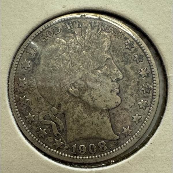 1908-O United States 90% Silver Barber Half Dollar- Incredible Condition
