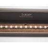 Image 2 : Gorgeous Jared Pearl Bracelet w/ Sterling Silver Clasp & Textured Spacer Beads - Total Weight: 11.7g