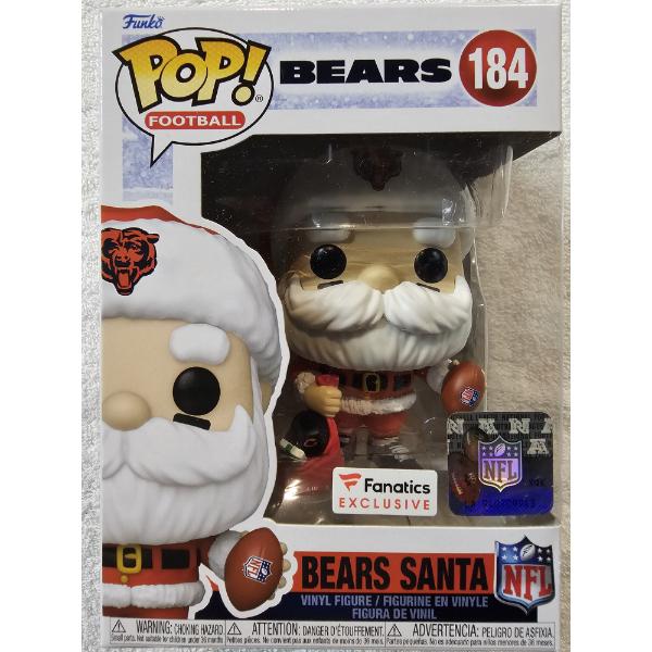 Funko Pop! Football #184 - Chicago Bears Santa - NFL Licensed - Fanatics Exclusive Edition