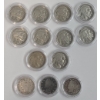 Image 1 : Assorted Years United States Buffalo & Liberty Head "V" Nickels In Coin Capsules - Face Value: $0.65