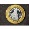 Image 1 : Fremont Hotel & Casino Las Vegas $10 Gaming Token W/ .999 Silver Inside - 50 Years
