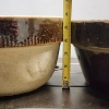 Image 11 : Two Vintage Unmarked Stoneware Mixing or Dough Bowls ~ 10 & 11 Inches Wide!