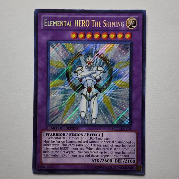 Elemental HERO The Shining PRC1-ENV01 LIMITED EDITION Holo Rare Yu-Gi-Oh Trading Card ~ NM 