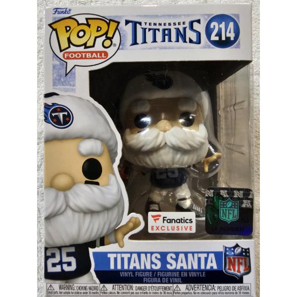 Funko Pop! Football #214 - Tennessee Titans Santa - NFL Licensed - Fanatics Exclusive Edition