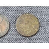 Image 4 : Two Assorted Coins Ft. 1841 British Penny & 5 Cent Belle Valley Ohio Coal Mining Trade Token 
