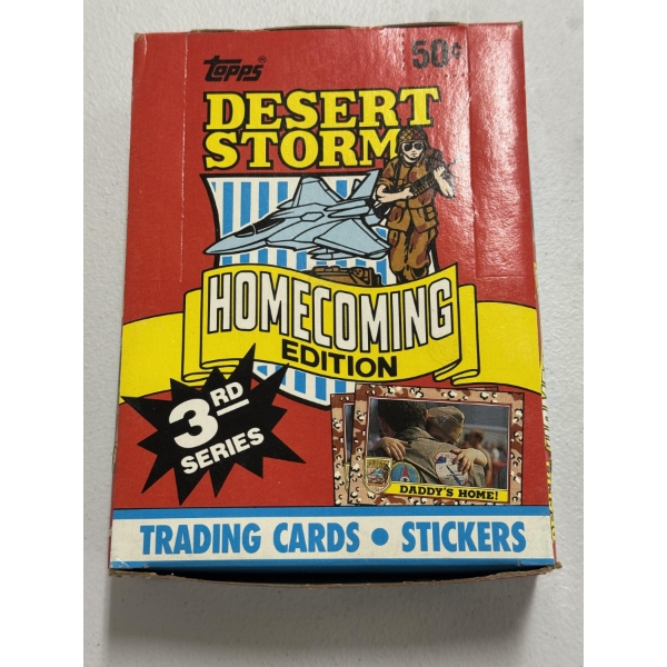 	Topps Desert Storm Homecoming Edition 36 Unopened Packs - Brand New In The Unsealed Box