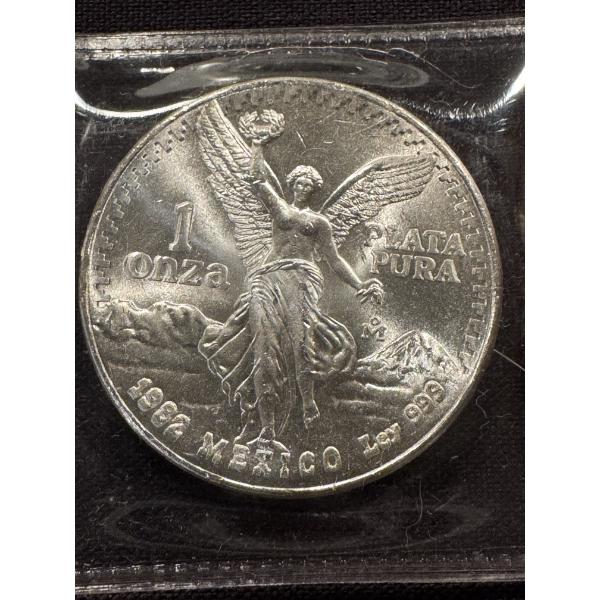 1982 Mexico Libertad One Troy Ounce .999 Fine Silver Coin - Great Coin