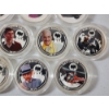 Image 4 : 10 Assorted BATMAN DC Comics Colorized Collectible Coins in Capsules