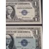 Image 2 : U.S. RARE CURRENCY - 2 PCS - SEQUENTIAL NUMBERS 1957 BLUE SEAL UNCIRCULATED $1 SILVER CERTIFICATES