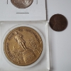 Image 5 : Assorted U.S. Coins/Tokens: 1920 Wheat Penny, 2026 Quarter, Oregon Quarter, Cleveland OH Token 