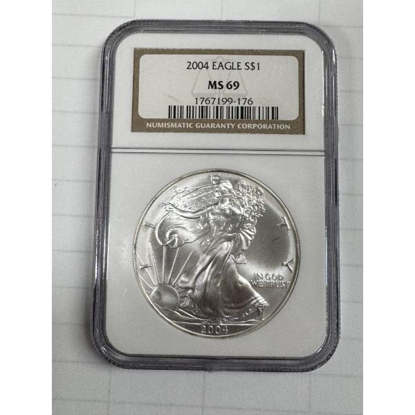 2004 United States Silver Eagle .999 Fine Silver Coin
