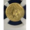Image 2 : 1855-O Type 2 Indian Princess Gold $1 Coin, Rated by NGC- AU53