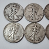 Image 2 : 10 Assorted Years United States 90% Silver Walking Liberty Half Dollars - Face Value: $5.00
