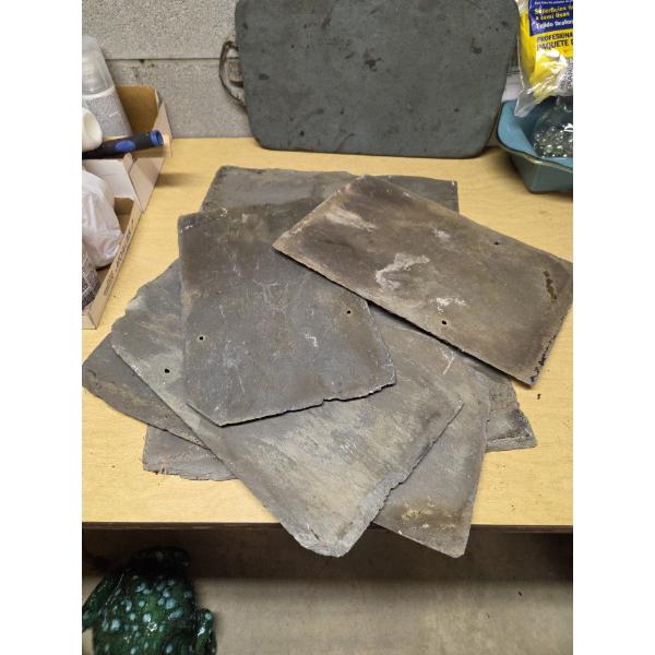 Louisville Home Pickup - Group Of Unused Slate Shingle Leftovers - See Pics
