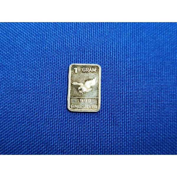 1 Gram .999 Fine Silver Bar - Flying Eagle Design