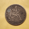 Image 2 : 1876-CC Seated Liberty Half Dollar - 90% U.S. Silver - Sought-After Coin! 