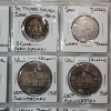 Image 7 : Two Binder Pages of Assorted Tokens/Medals: Bus Tokens, Commemoratives, Sales Tax, & More! 