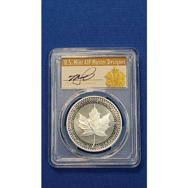 2019 PCGS PR70 First Day Of Issue Modified PR Pride Of Two Nations 1 Oz Silver Canadian Maple Leaf