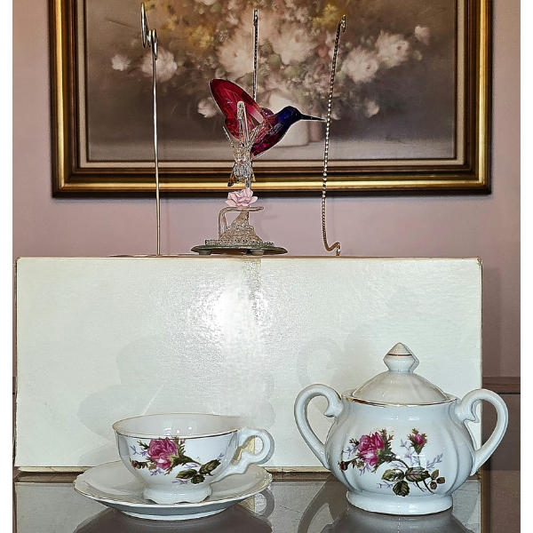 Rose Motif Demi Tasse Set and More