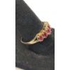 Image 3 : Vintage 10K Yellow Gold Ring With Rubies (Cut Band) - Size 7 - Weight: 1.6g