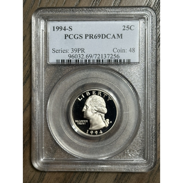 PCGS PR69 DCAM 1994-S Washington Quarter