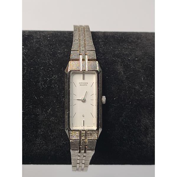 Vintage Women's Citizen 5421-S64034 Tank-Style Quartz Dress Watch - Non-Working Condition