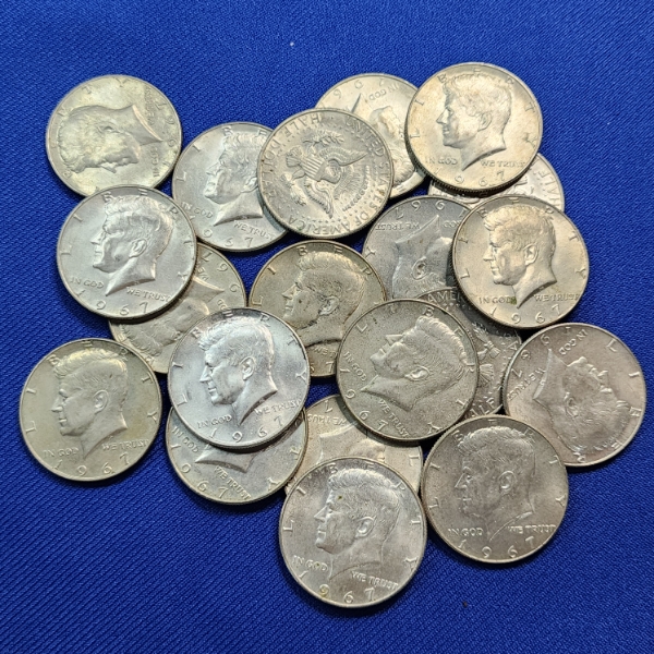 x20 40% Silver U.S. Kennedy Half Dollars - FV: $10.00
