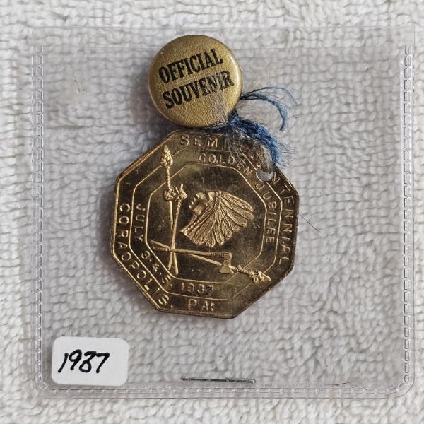 1937 Coraopolis, PA Golden Jubilee Souvenir Medal