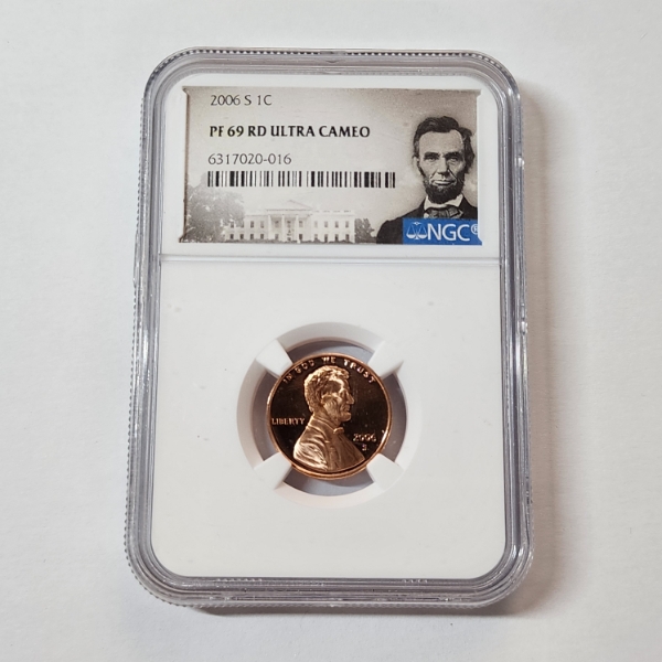 NGC PF 69 RD Ultra Cameo 2006-S Lincoln Memorial Cent
