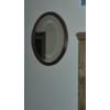 Image 3 : Perfect Wood Framed Oval Mirror 31 x 25 Overall - See Pics