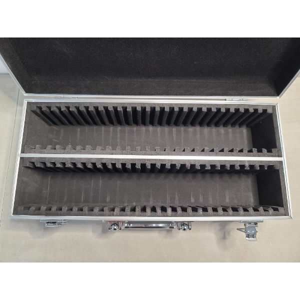 Nice Graded or Slabbed Coin Metal Latching Storage Box - Holds About 50 Slabs - 14.5" X 6.5" X 4.5"