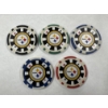 Image 1 : NFL Pittsburgh Steelers - Clay Poker Chip Set - Mint Condition - Complete Set 5 Chips
