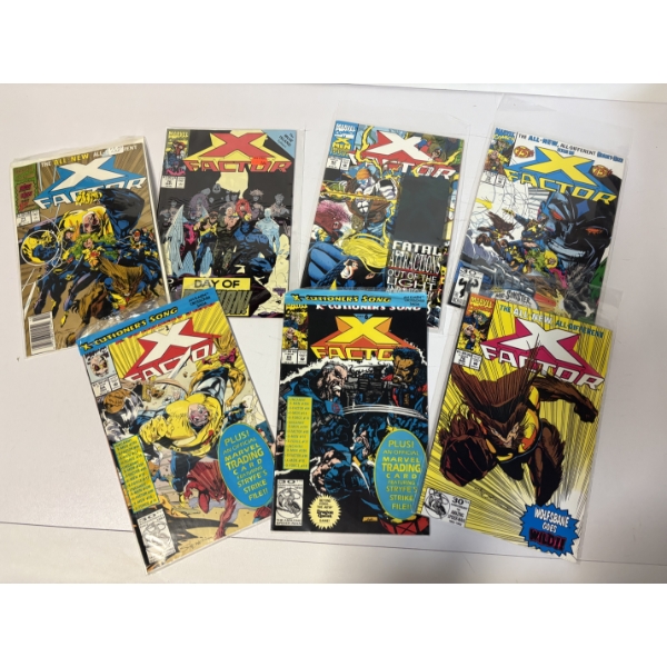 X-Factor Comic Books - Set of 7 Comics - All in Plastic Packaging - Marvel Comics
