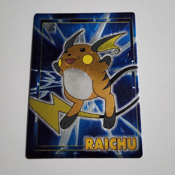 Vintage 1999 Japanese Meiji Promo Raichu Pokemon Trading Card ~ RARE Promotional Trading Card 