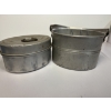 Image 1 : Priscilla Ware Tin Canister with Lid- Dual Tin Cans