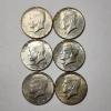 Image 1 : $3.00 Face Value in Assorted 40% Silver United States Kennedy Half Dollars ~ Six Coins!