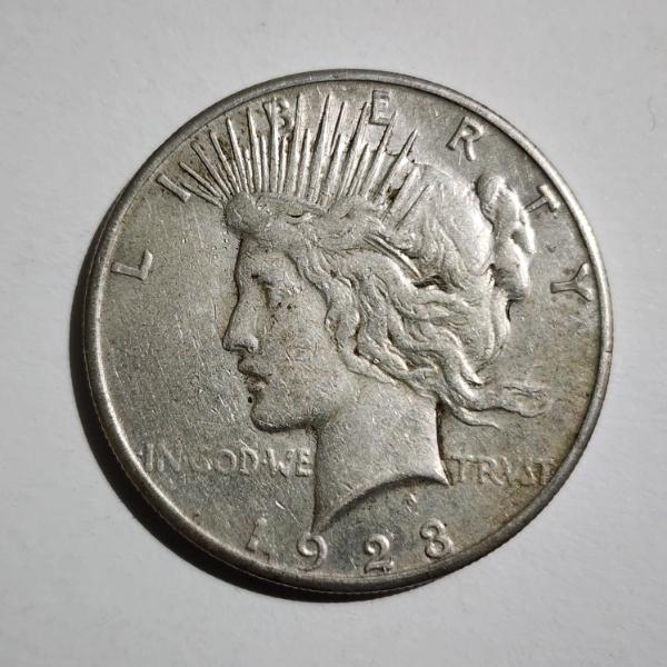 90% Silver United States 1923-S Peace Dollar ~ Silver Dollar Minted in San Francisco