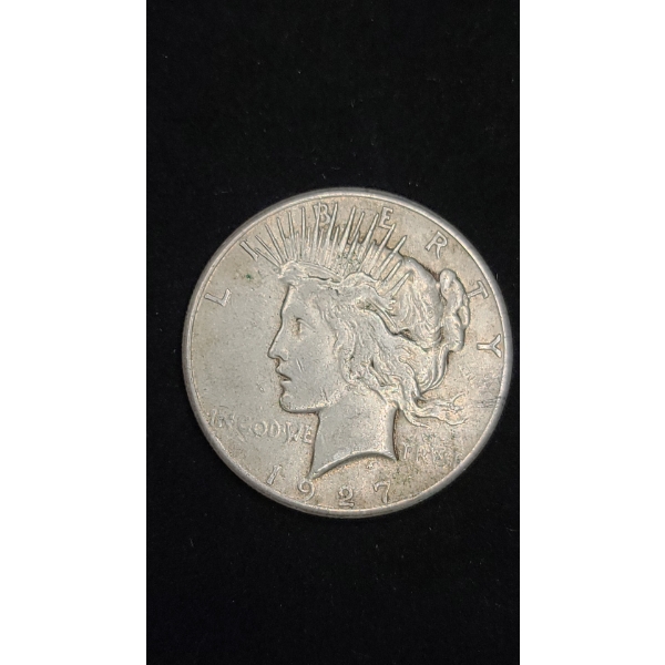 1927 90% Silver Peace Dollar 