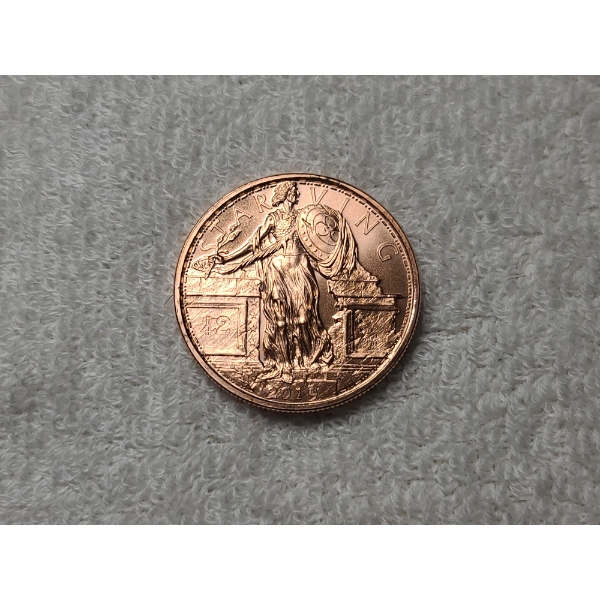 Zombucks 2019 Starving Liberty 1 Oz .999 Fine Copper Round - Currency of the Apocalypse
