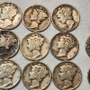 Image 3 : $1.60 Face Value of Assorted Years 90% Silver Mercury Dimes & $.20 in Non-Silver - Total FV: $1.80