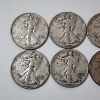 Image 2 : 10 Assorted Years United States 90% Silver Walking Liberty Half Dollars - Face Value: $5.00