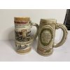Image 1 : 2 Beer Steins - Stroh's Brewing Company (2) - America's Only Fire-Brewed Beer 