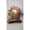 Image 5 : 18" Vintage U.S Navy Mark V WWII Era Copper Brass Morse Diving Equipment Co Diving Helmet 