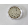 Image 1 : 1952-D Franklin Half Dollar - 90% Silver U.S. Coin in Capsule