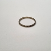 Image 2 : 18K Yellow Gold Finely Engraved Baby Ring - Total Weight: 0.3g