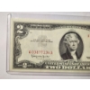 Image 2 : EXCELLENT 1963 United States Federal Reserve Red Seal $2 Note ~ In Holder!