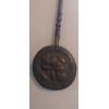 Image 3 : Antique Authentic 19th Century 11.5" Metal Bed Warmer - 41" Wooden Handle