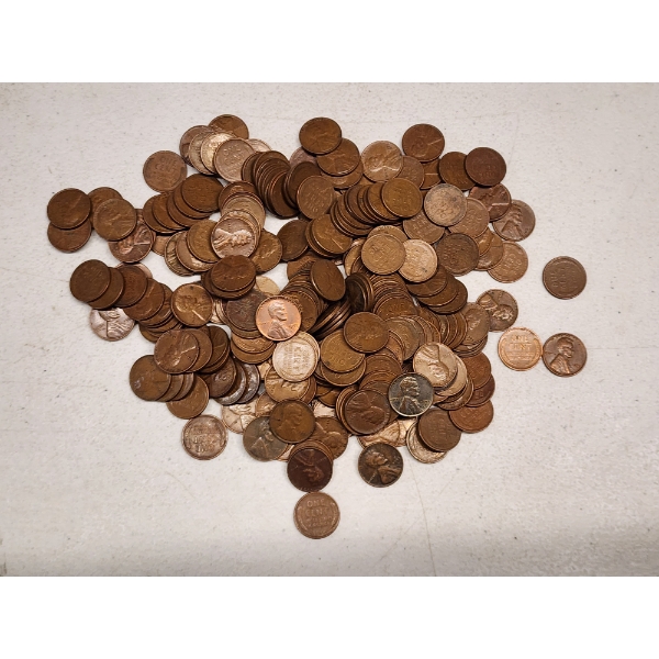 1953 - 1955 Lincoln Wheat Cents - Face Value $2.70
